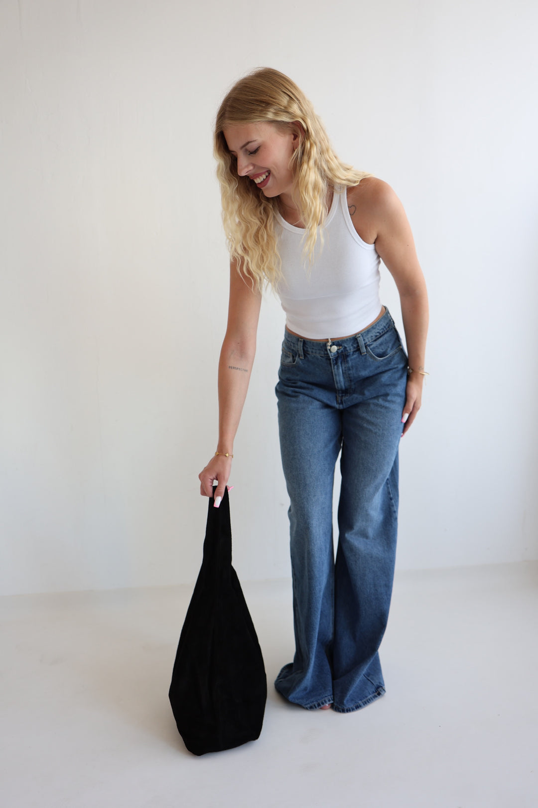 Handtasche aus Wildleder Chestnut Dream