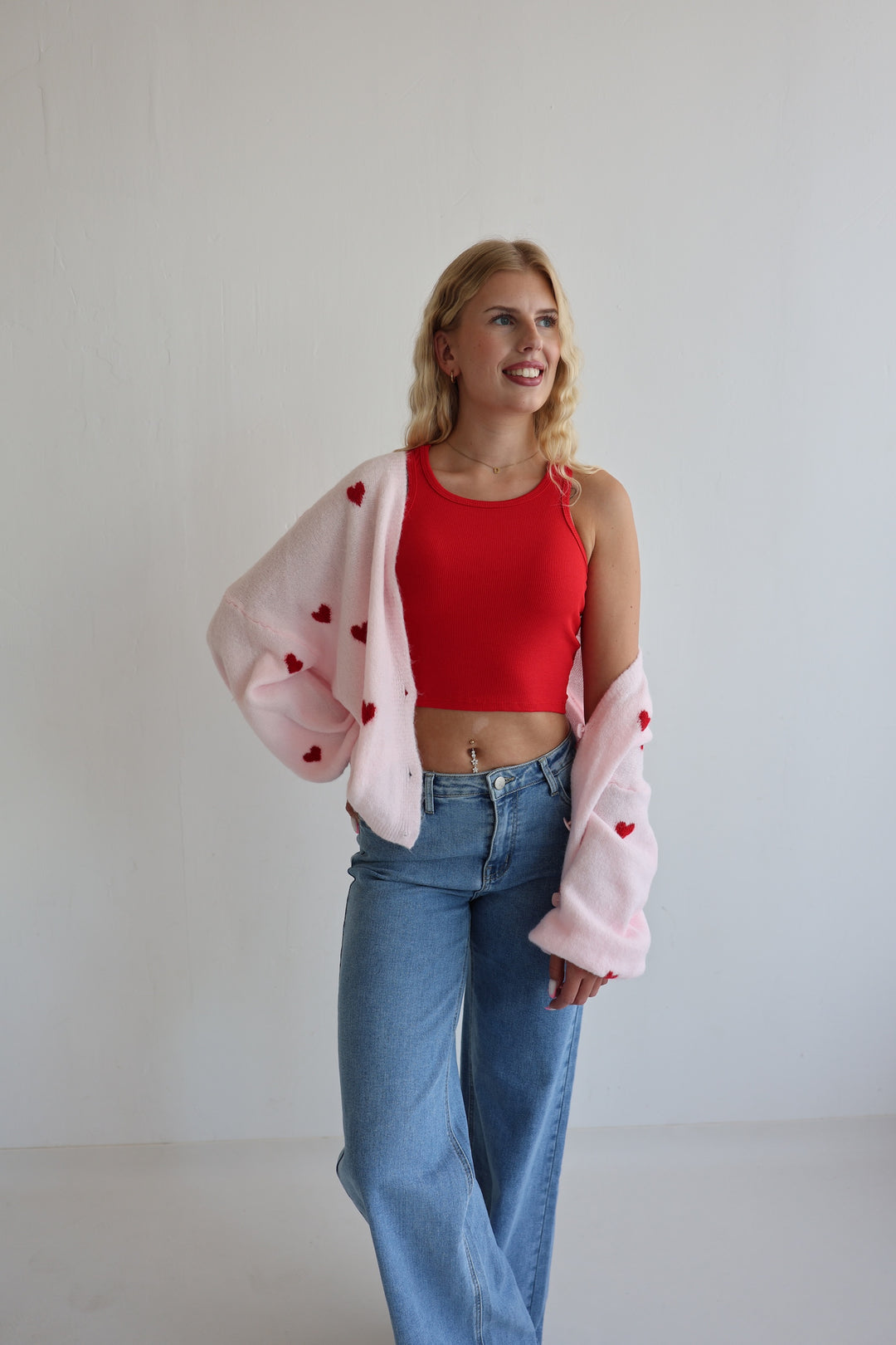 Cardigan Love Hearts