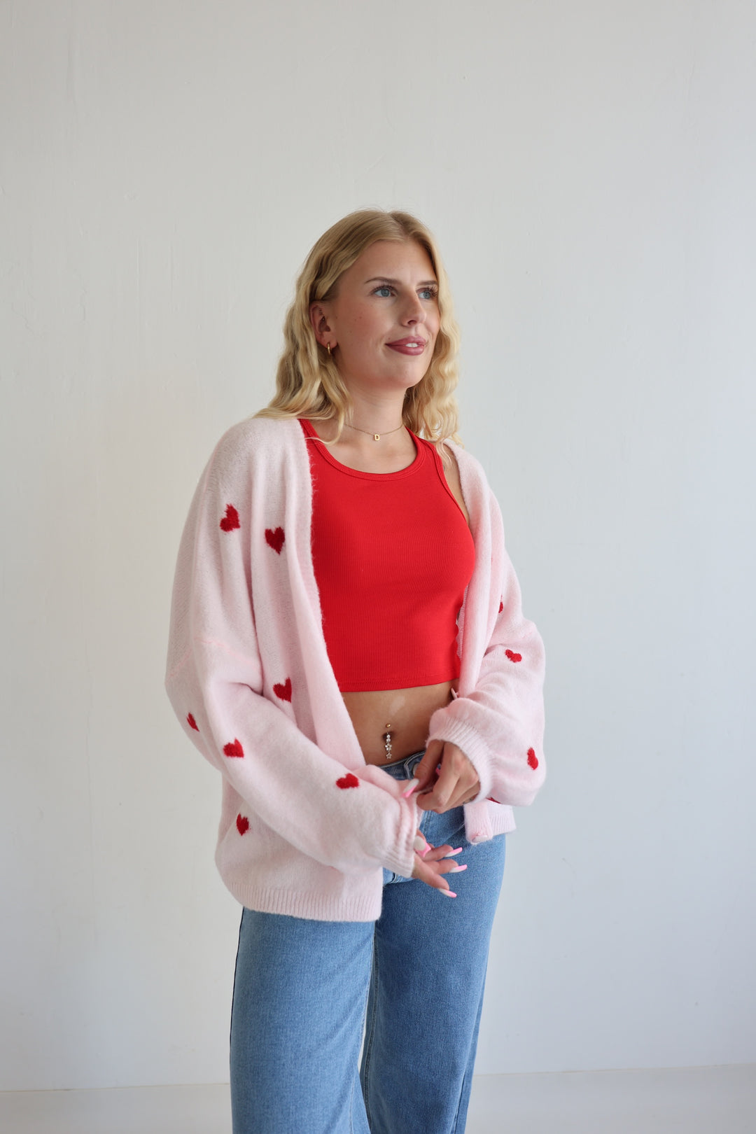 Cardigan Love Hearts