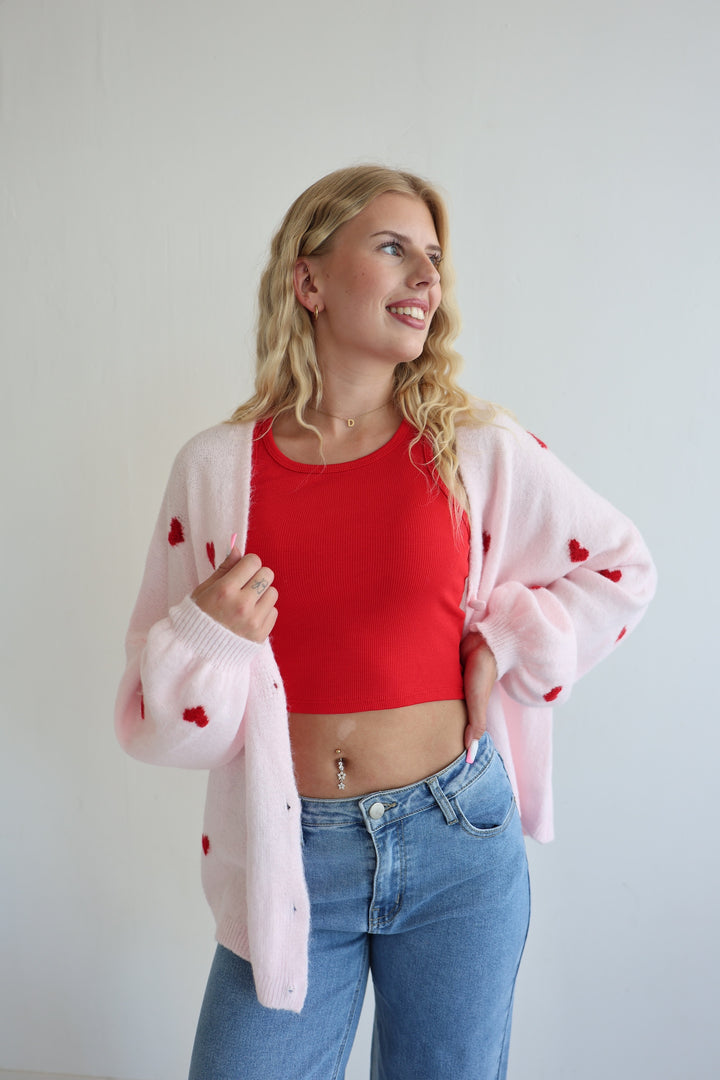 Cardigan Love Hearts