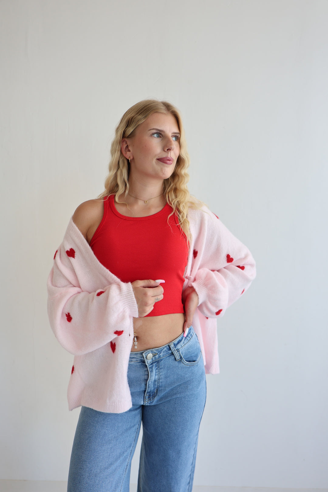 Cardigan Love Hearts