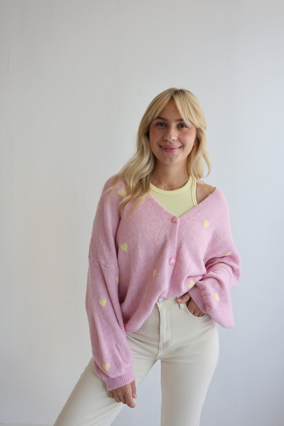 Cardigan Love Hearts