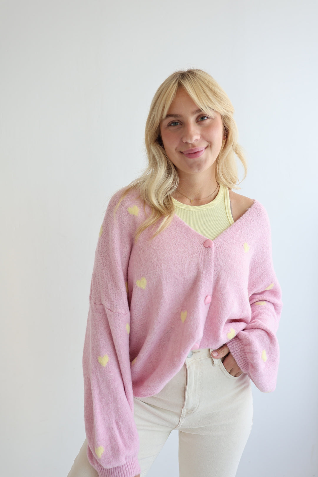 Cardigan Love Hearts