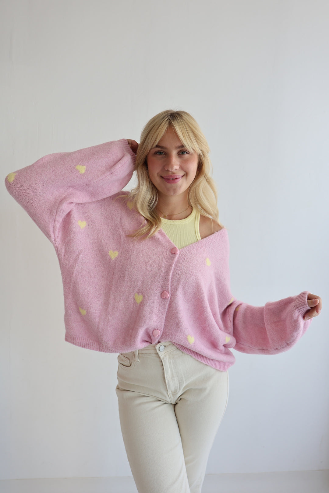 Cardigan Love Hearts