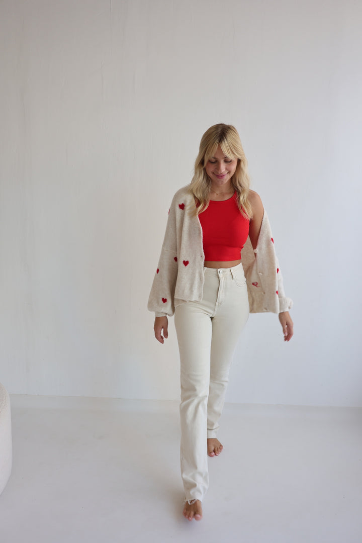 Cardigan Love Hearts