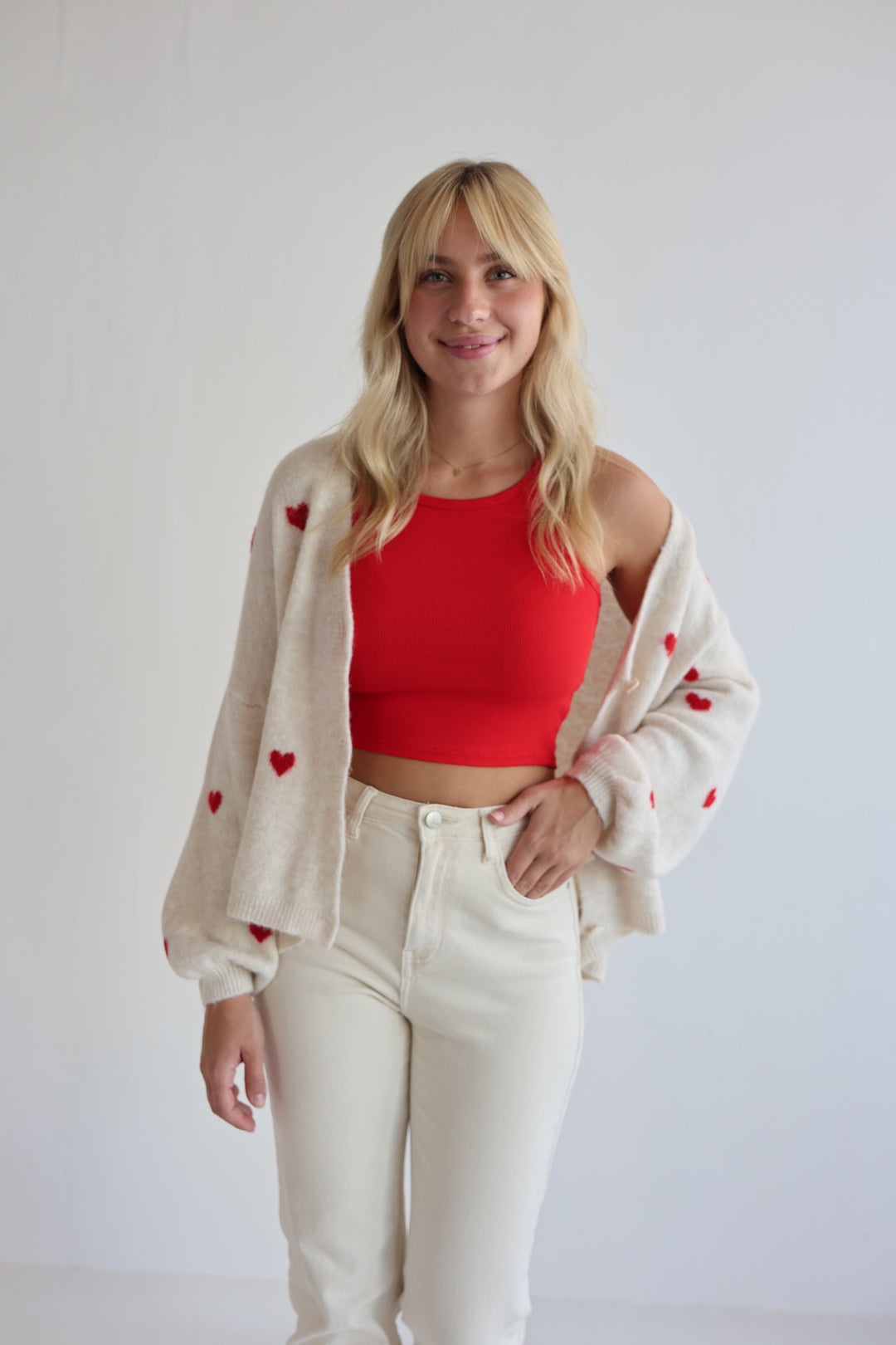 Cardigan Love Hearts