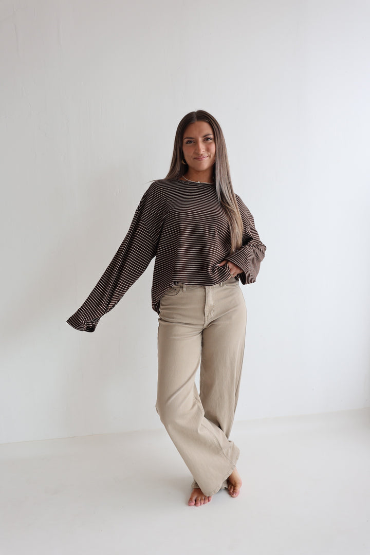 Wide Leg Jeans Cinnamon