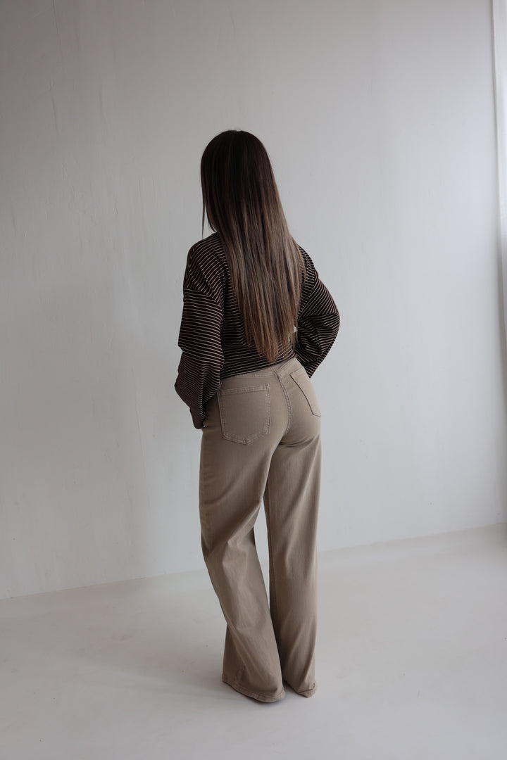 Wide Leg Jeans Cinnamon