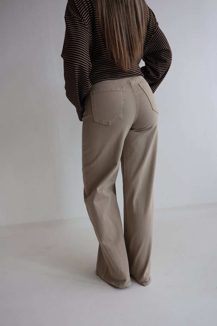 Wide Leg Jeans Cinnamon