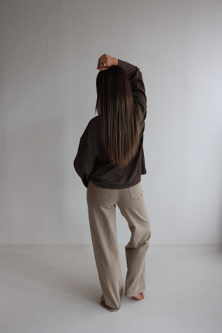 Wide Leg Jeans Cinnamon