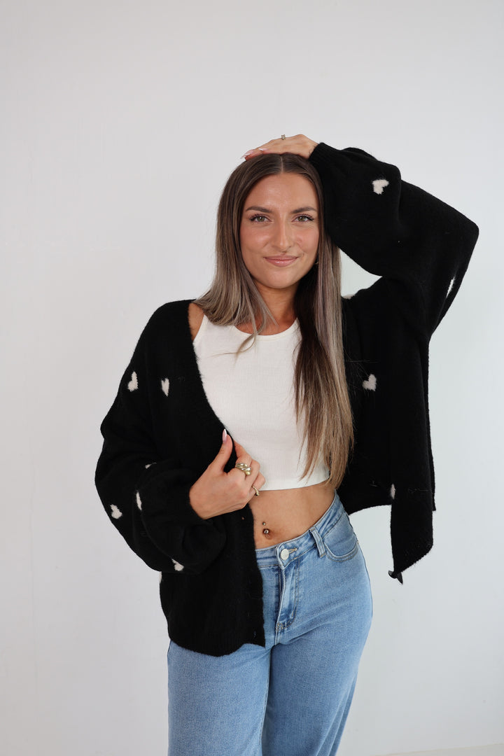 Cardigan Love Hearts