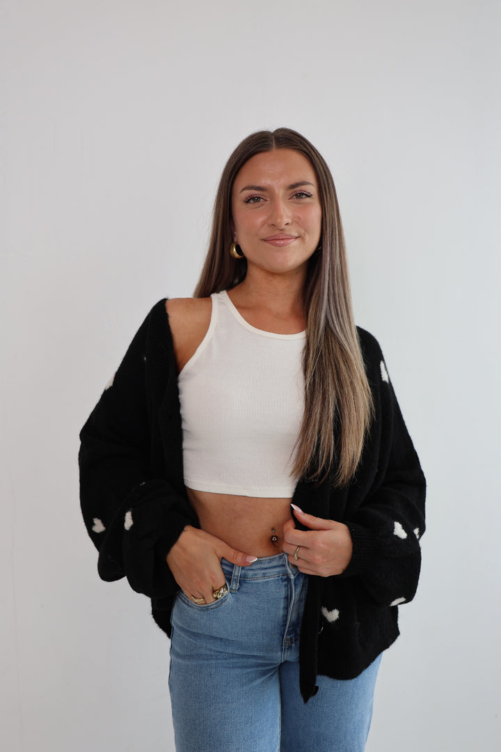 Cardigan Love Hearts