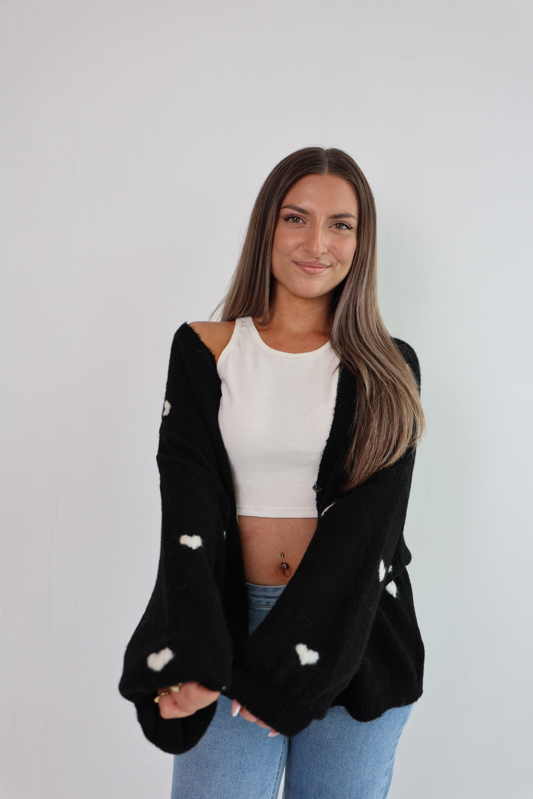 Cardigan Love Hearts