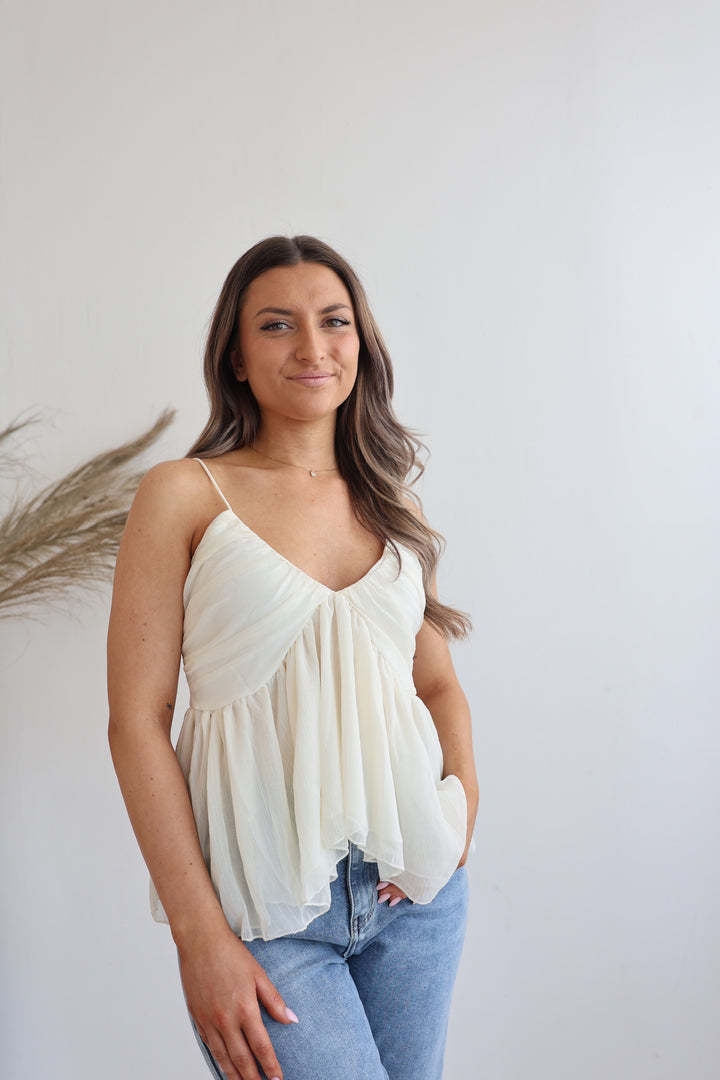 Top mit Volant Hailey