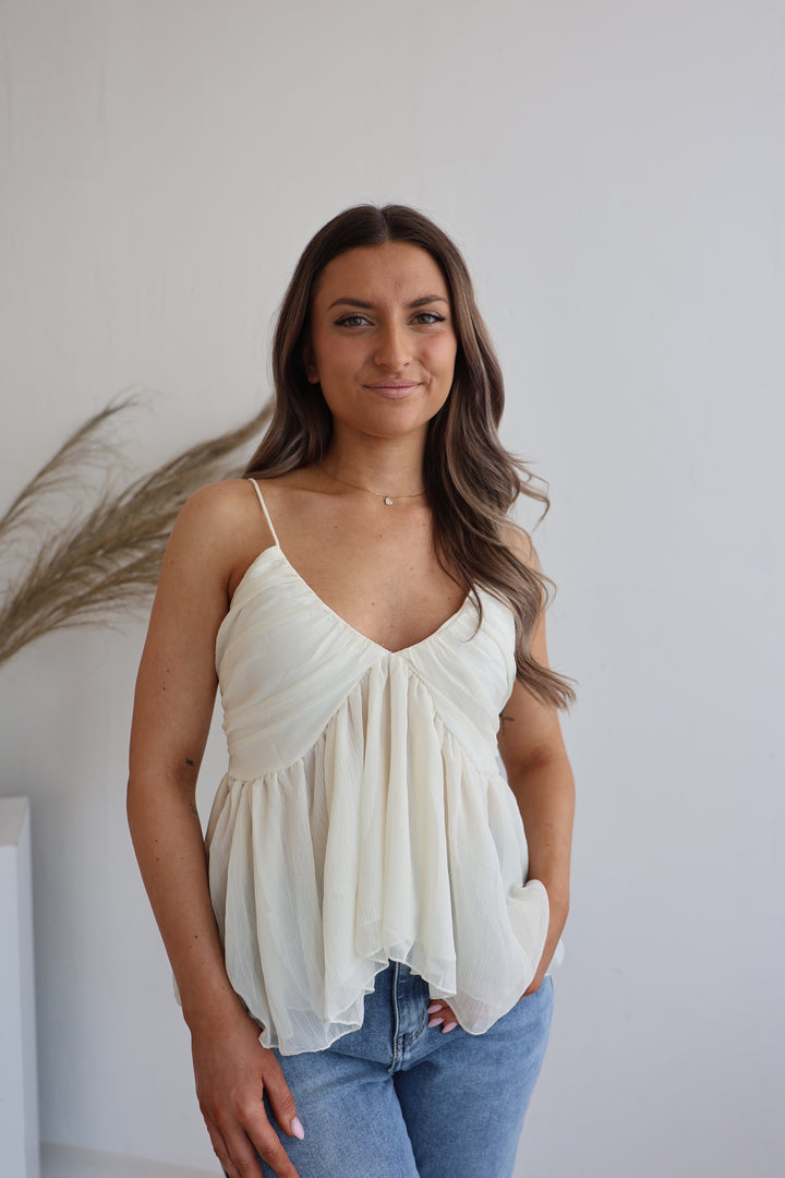 Top mit Volant Hailey