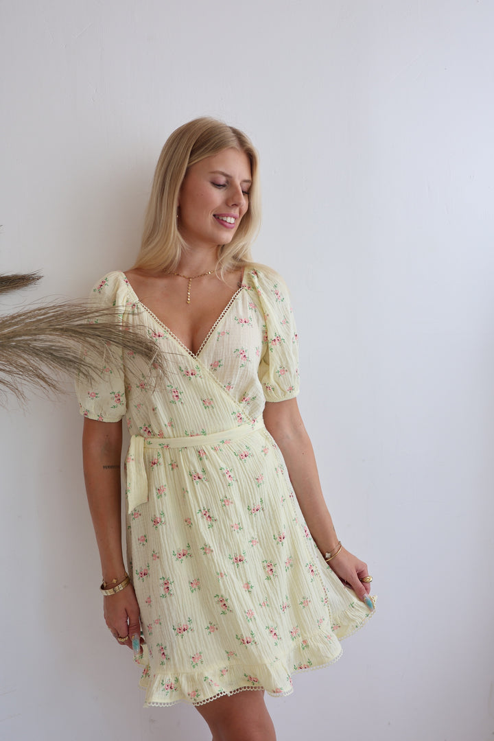 Kleid aus Musselin Summer Roses