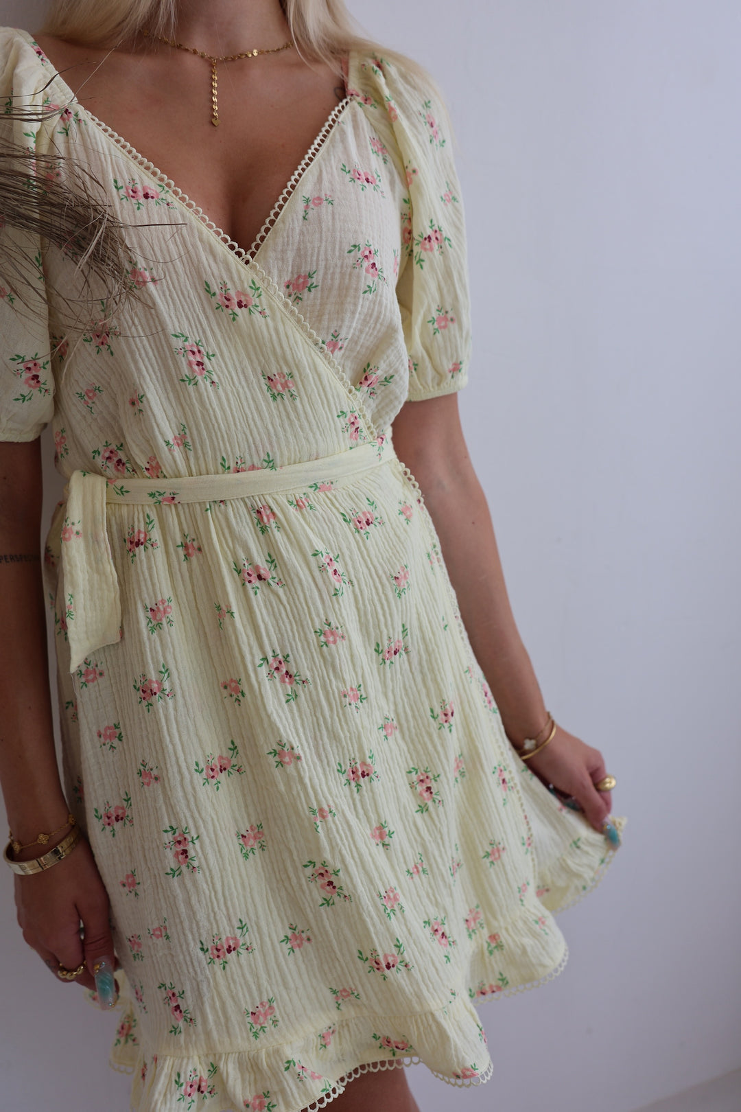 Kleid aus Musselin Summer Roses
