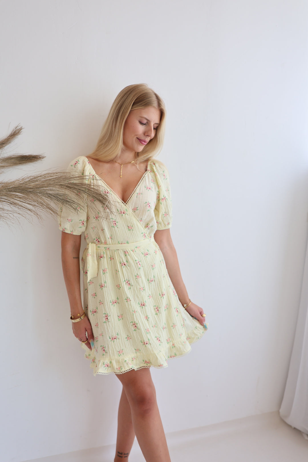 Kleid aus Musselin Summer Roses