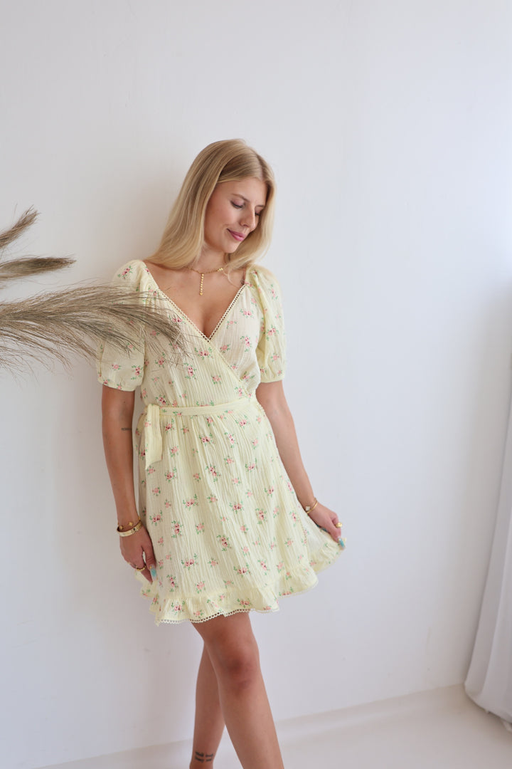 Kleid aus Musselin Summer Roses