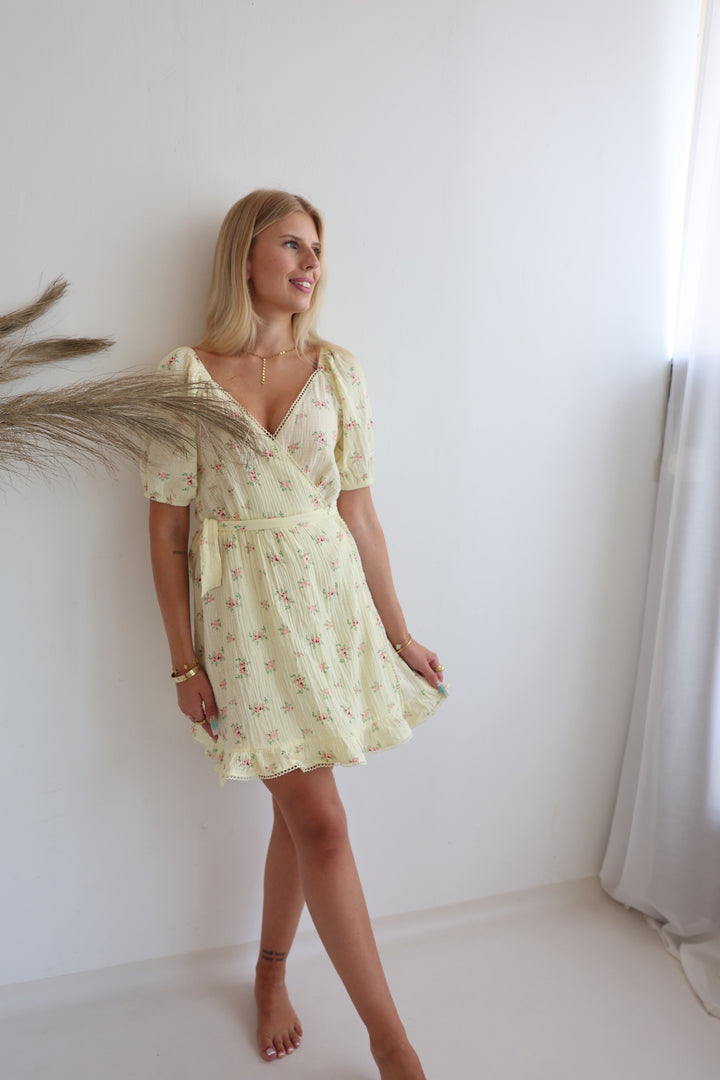 Kleid aus Musselin Summer Roses