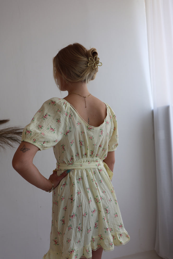 Kleid aus Musselin Summer Roses