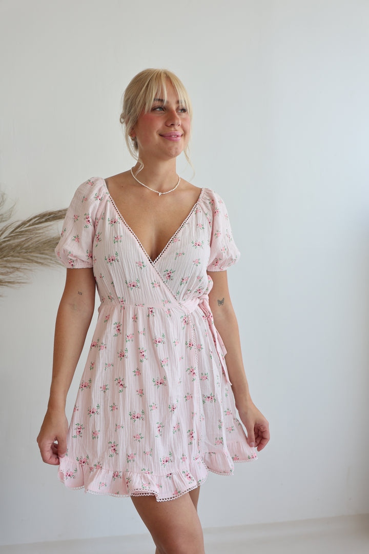 Kleid aus Musselin Summer Roses