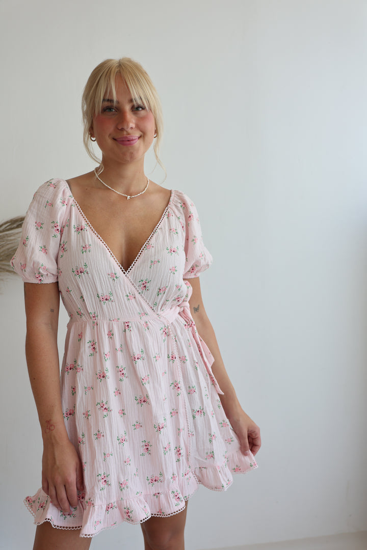 Kleid aus Musselin Summer Roses