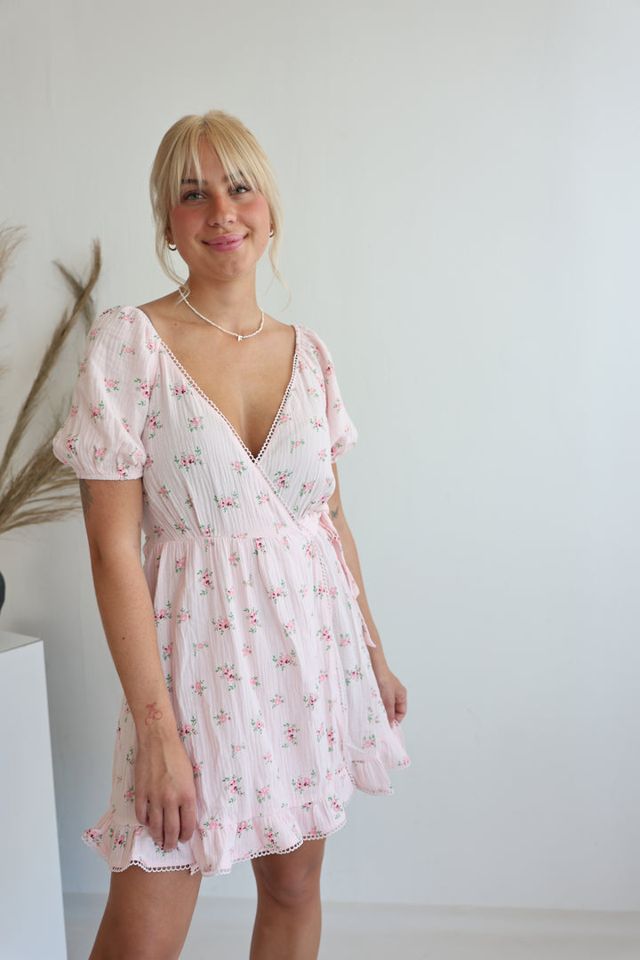 Kleid aus Musselin Summer Roses