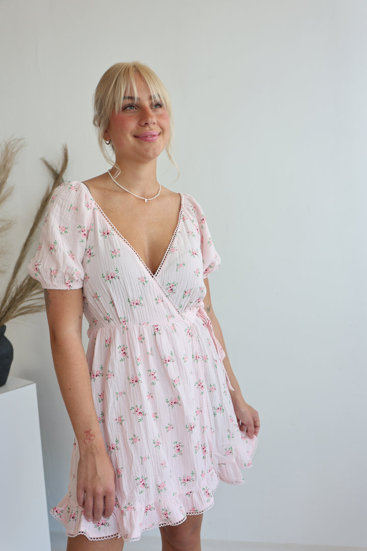 Kleid aus Musselin Summer Roses