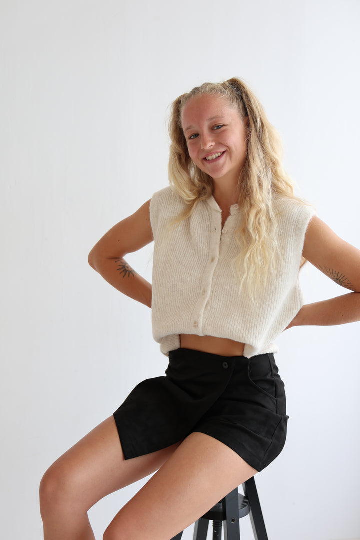 Einfarbige Weste Jolina