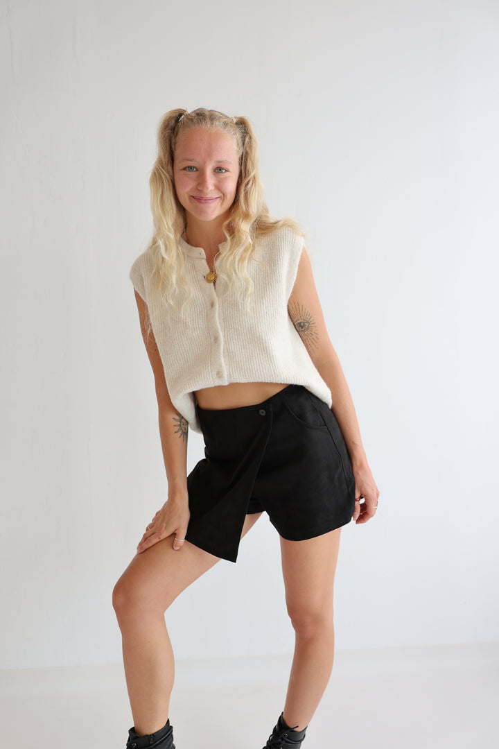 Hosenrock in Wildlederoptik