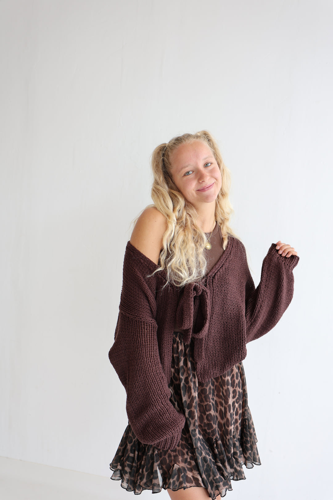 Cardigan mit Schleife Elsa