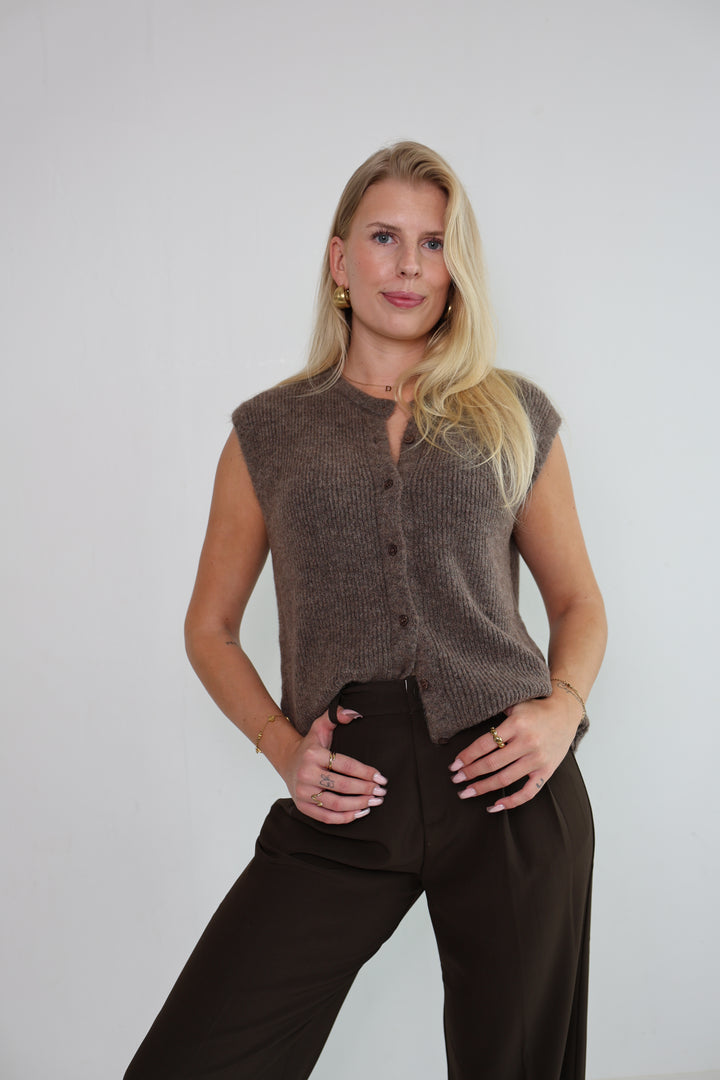 Einfarbige Weste Jolina