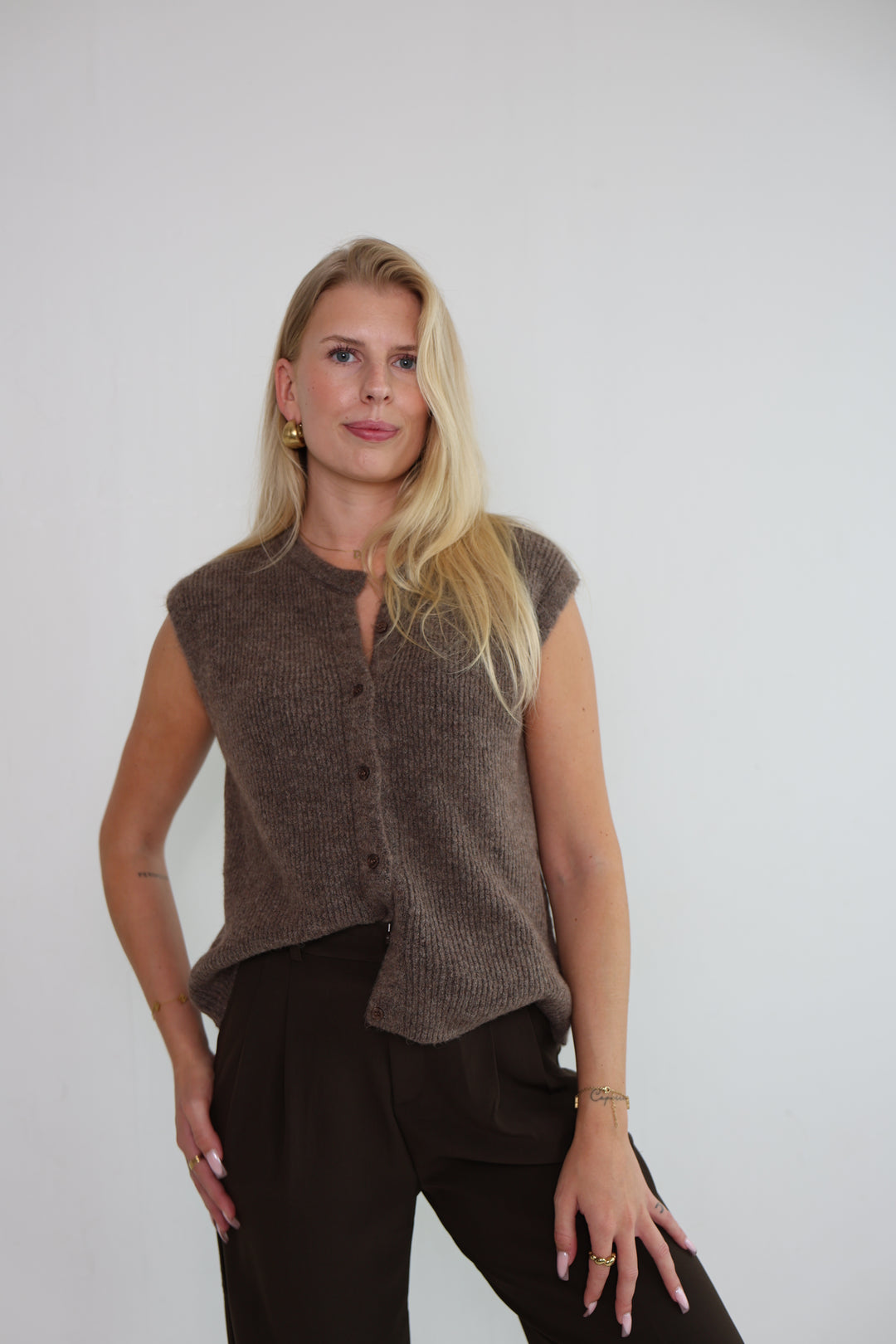 Einfarbige Weste Jolina