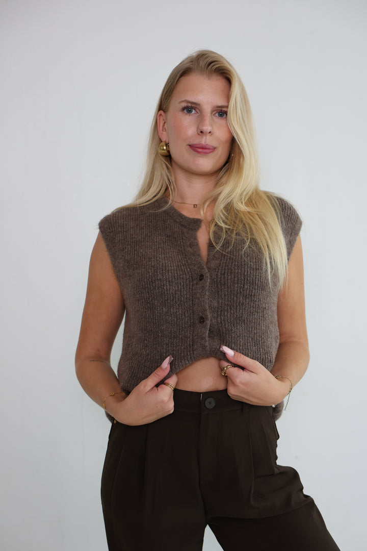 Einfarbige Weste Jolina