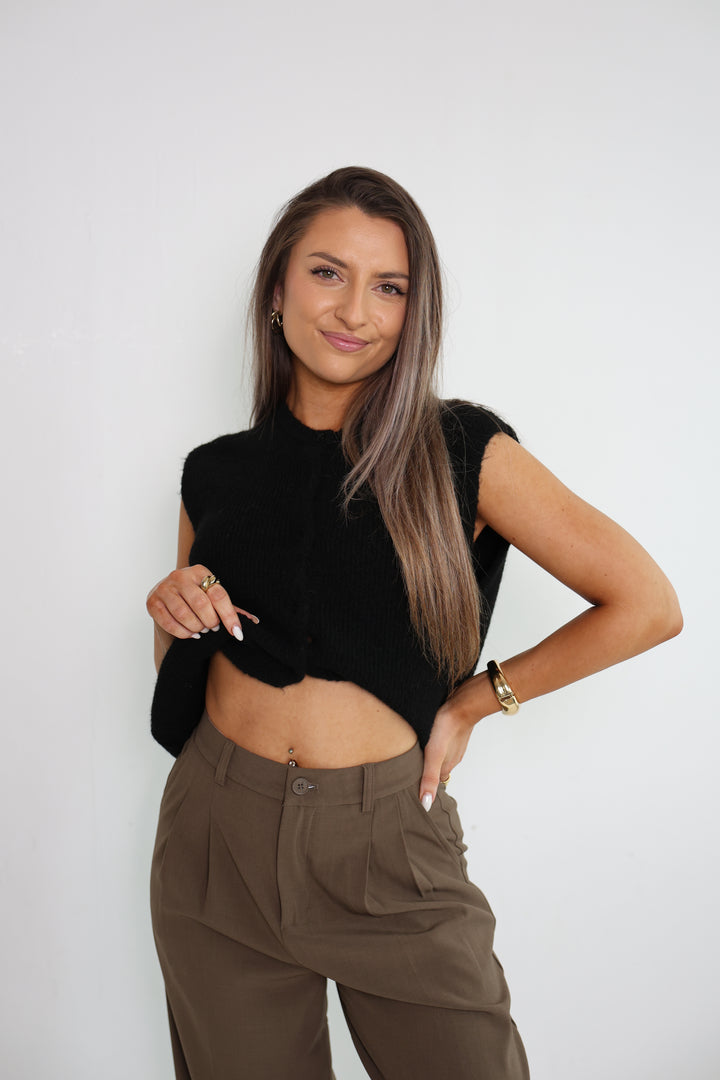 Einfarbige Weste Jolina