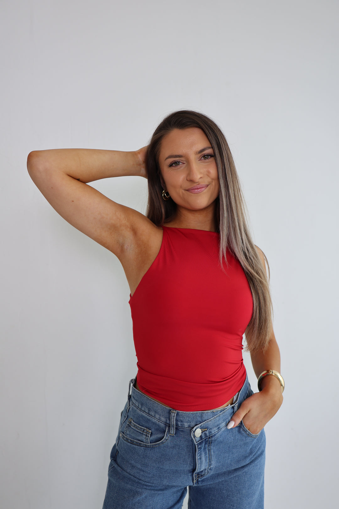 Top mit Spaghettiträgern Fenja