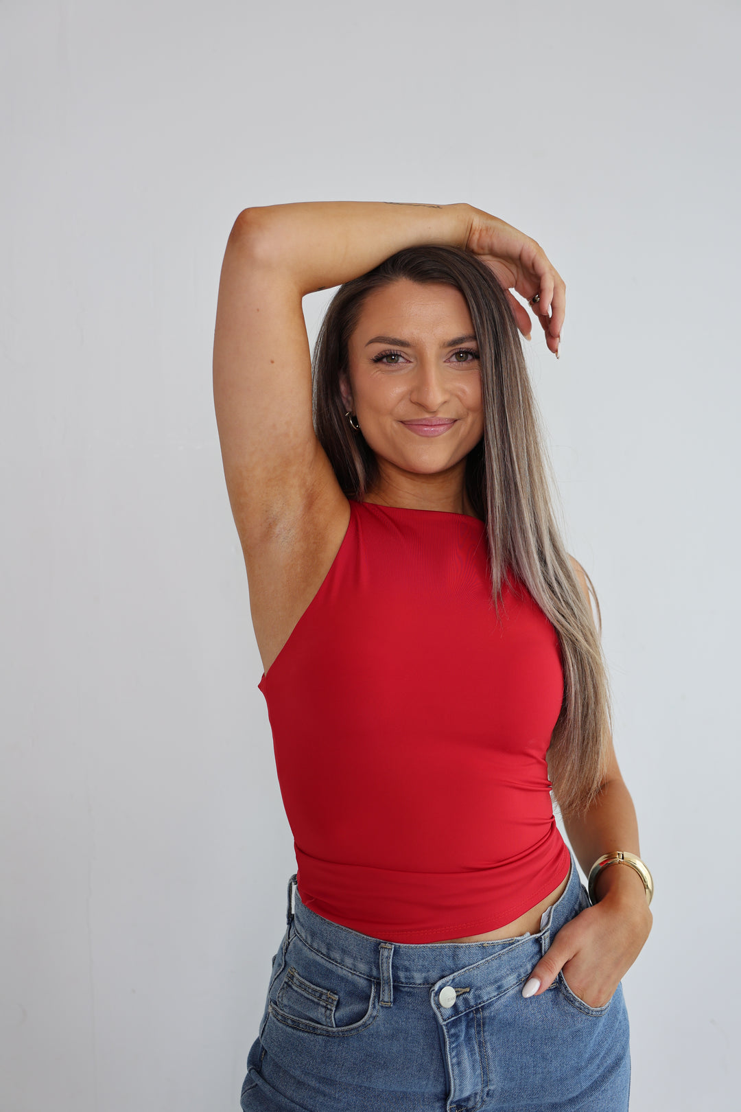 Top mit Spaghettiträgern Fenja