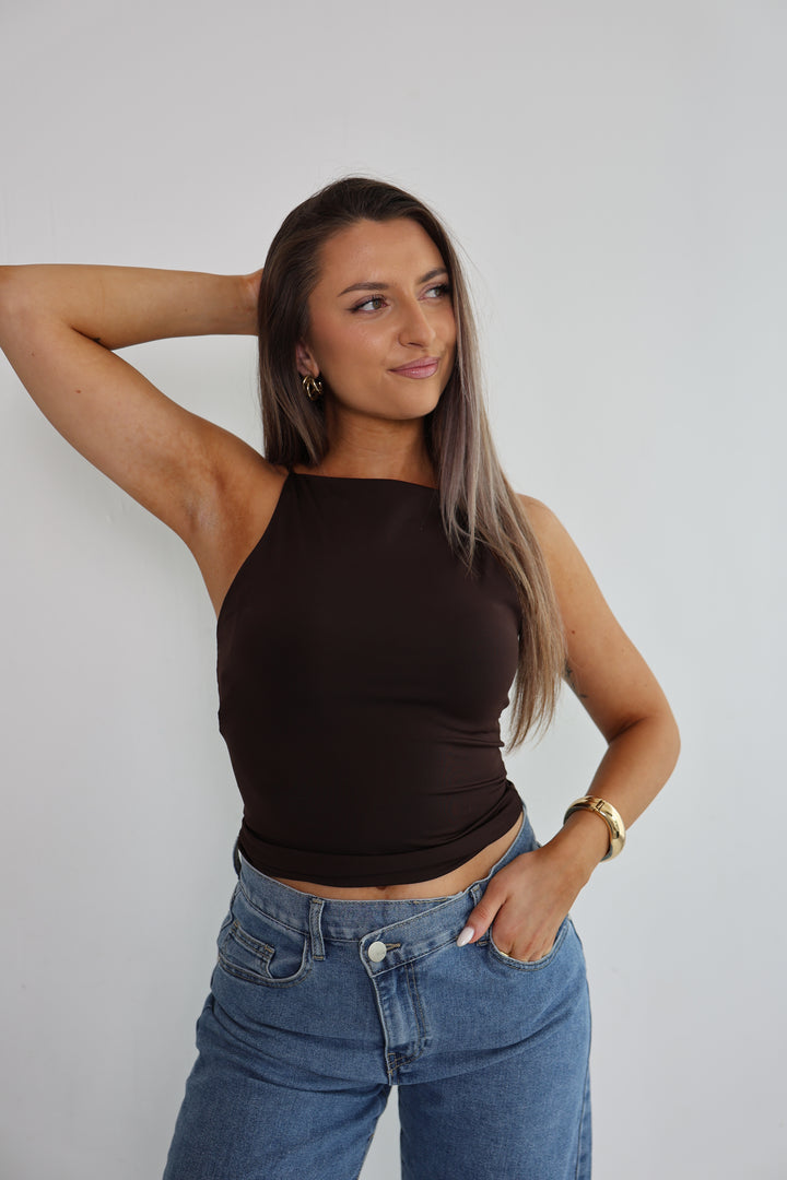 Top mit Spaghettiträgern Fenja