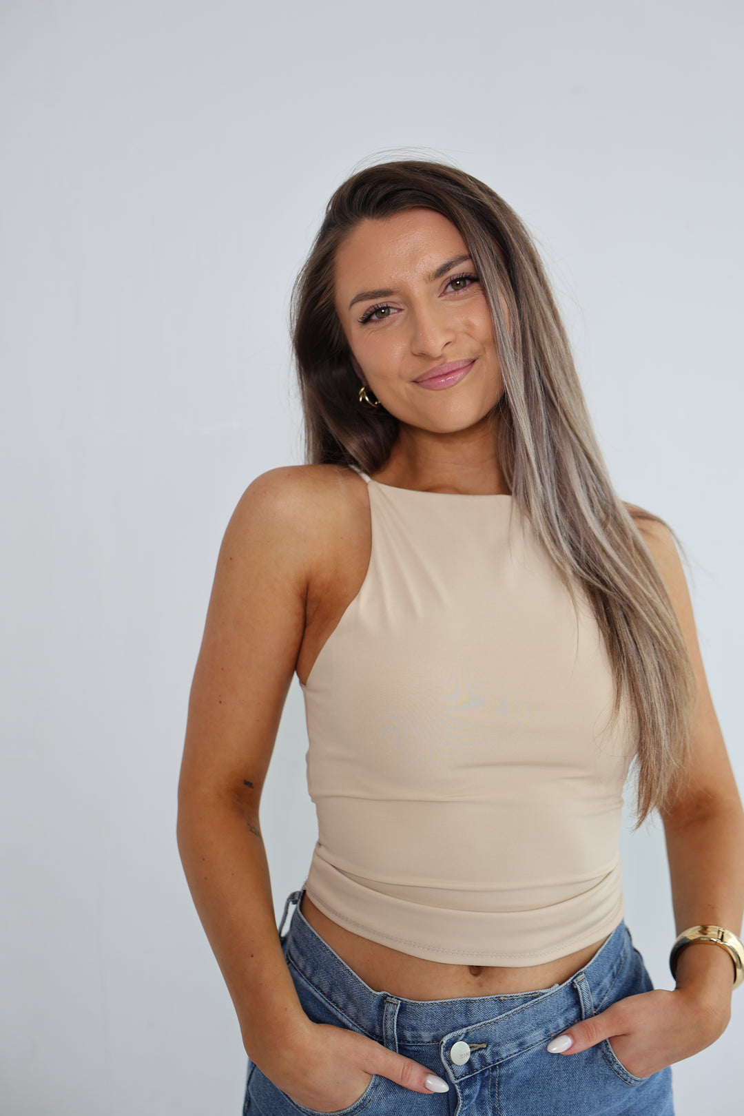 Top mit Spaghettiträgern Fenja