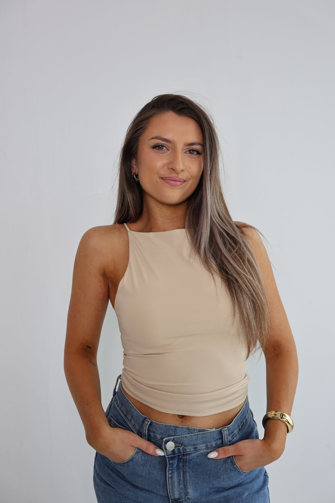 Top mit Spaghettiträgern Fenja