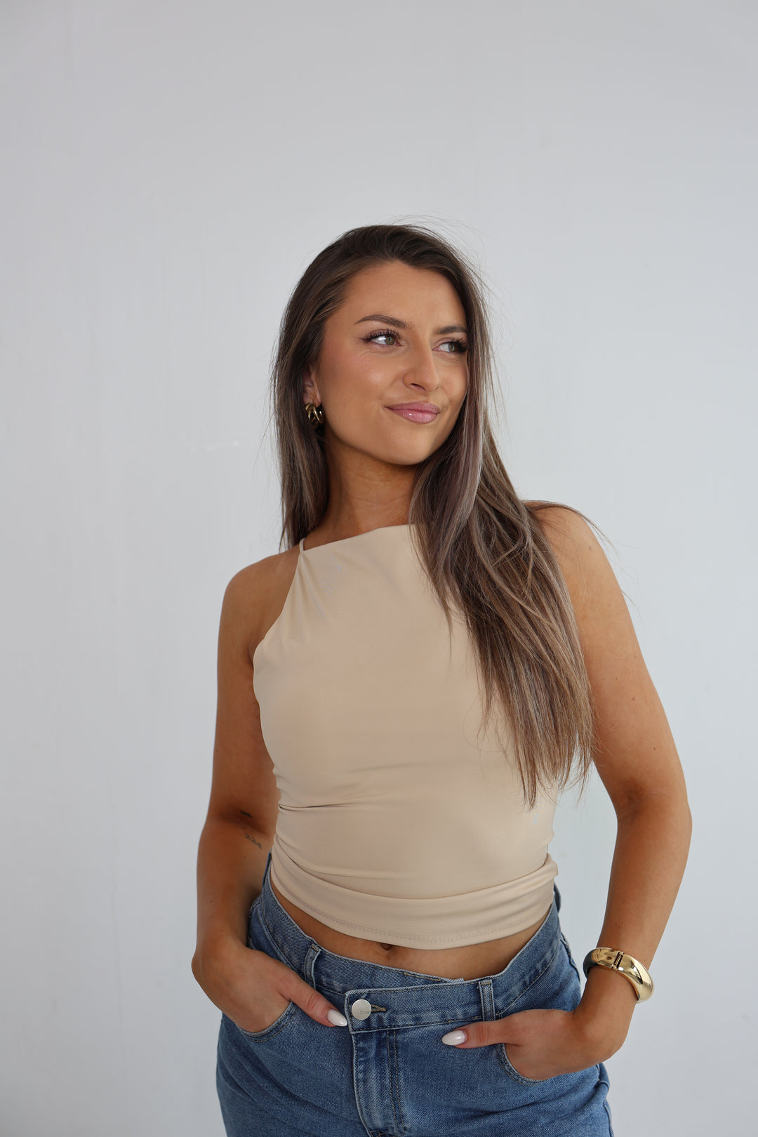 Top mit Spaghettiträgern Fenja