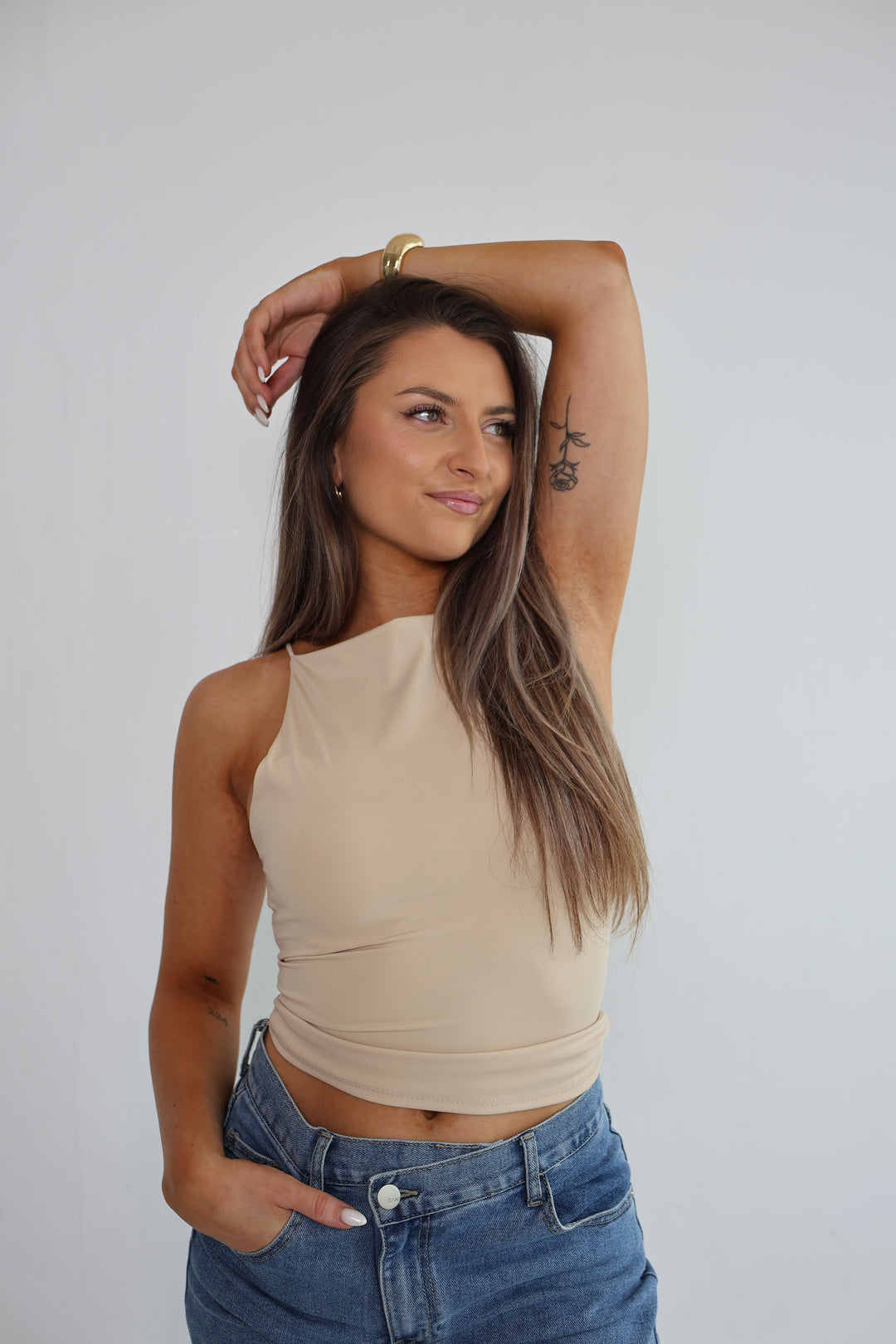 Top mit Spaghettiträgern Fenja