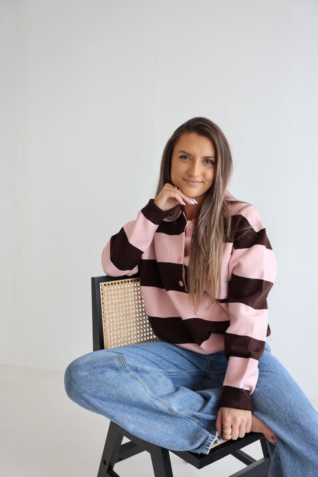 Polo Longsleeve Bold Stripes