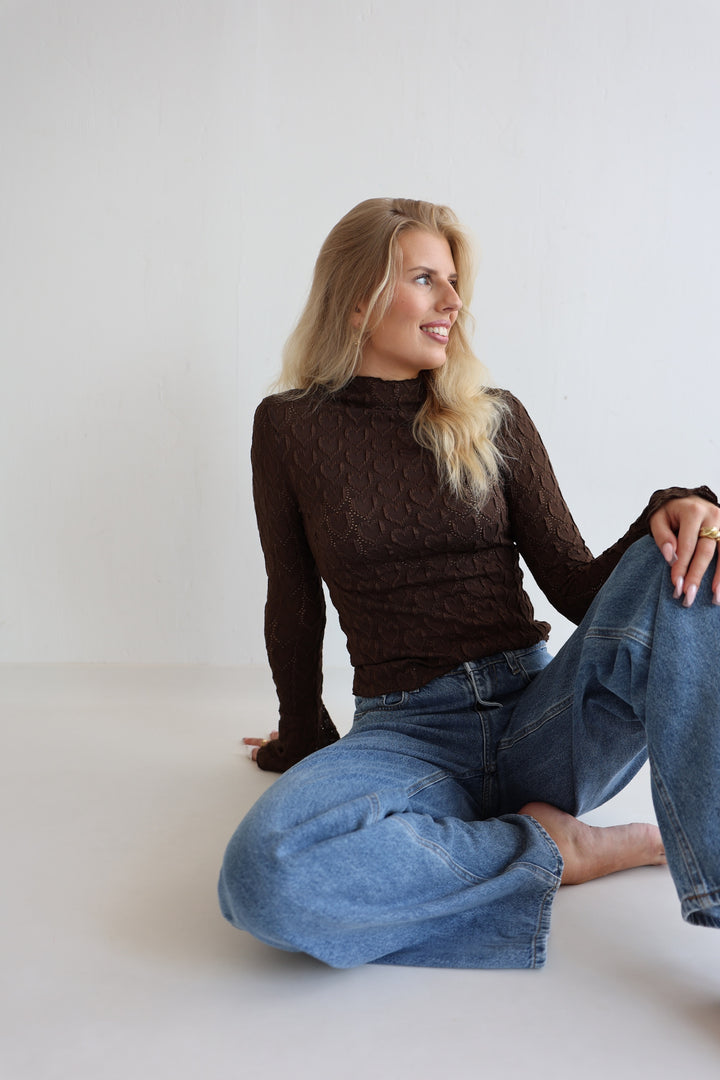 Spitzenlongsleeve Heartful