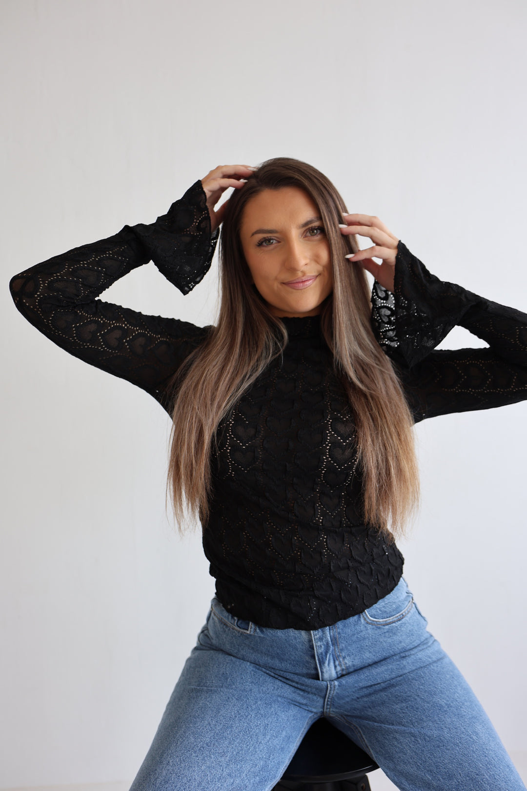 Spitzenlongsleeve Heartful