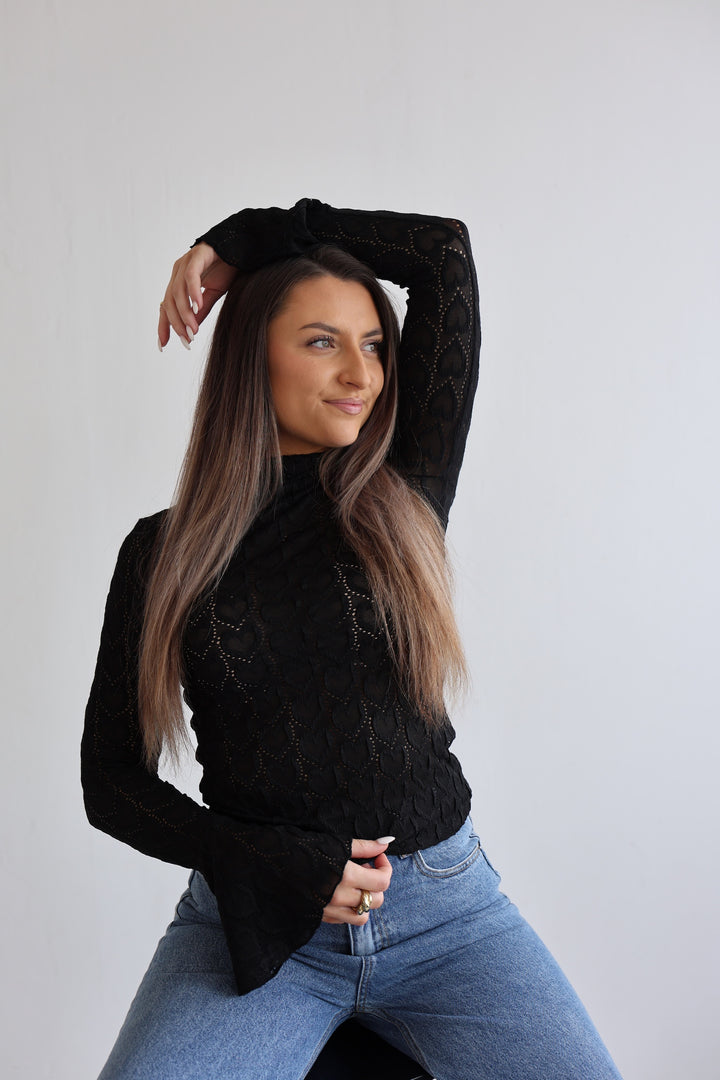 Spitzenlongsleeve Heartful