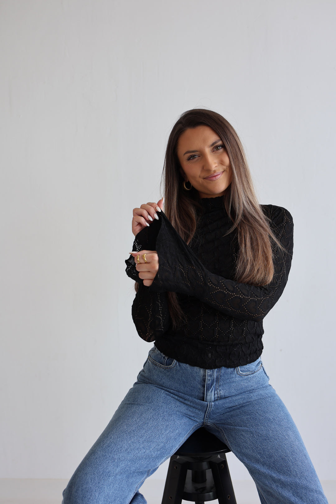 Spitzenlongsleeve Heartful