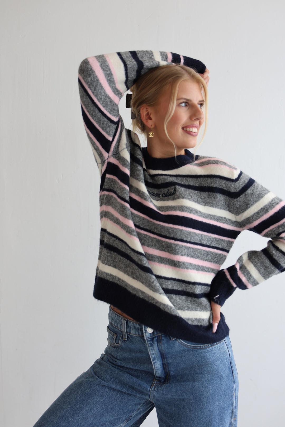 Gestreifter Pullover Dream Club