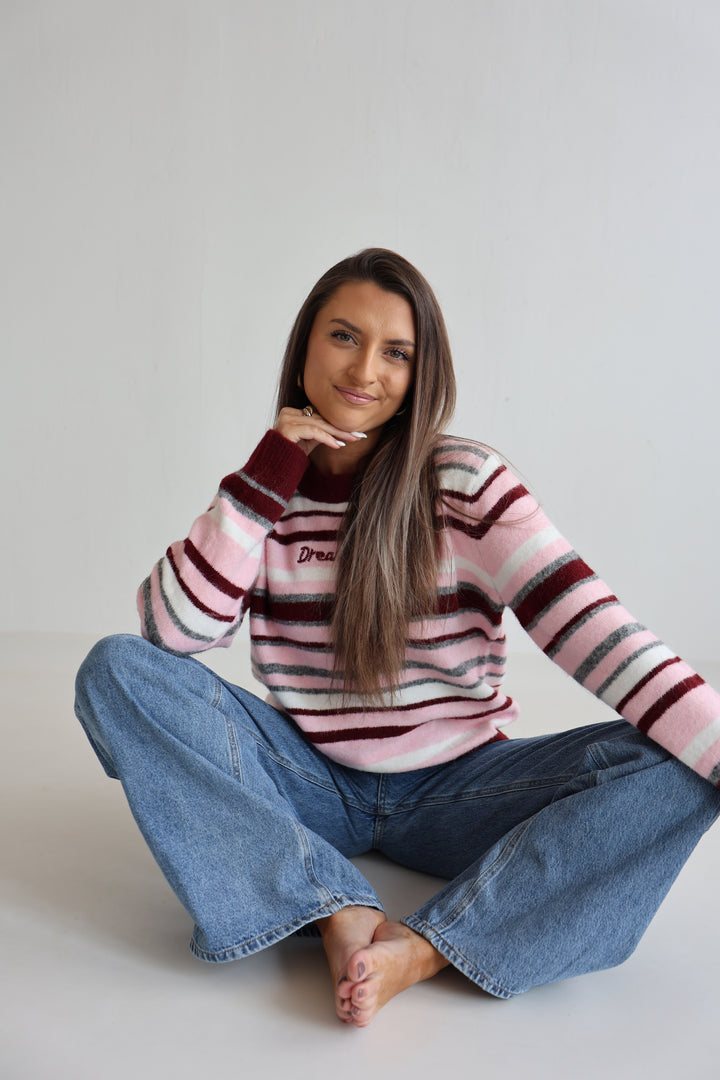 Gestreifter Pullover Dream Club